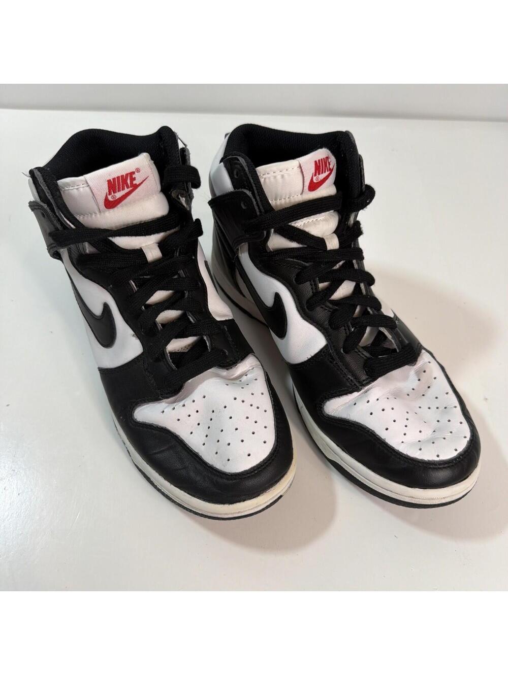 Nike Dunk High Shoes Women’s Size 8 Black White Panda Retro Leather DD1869-103